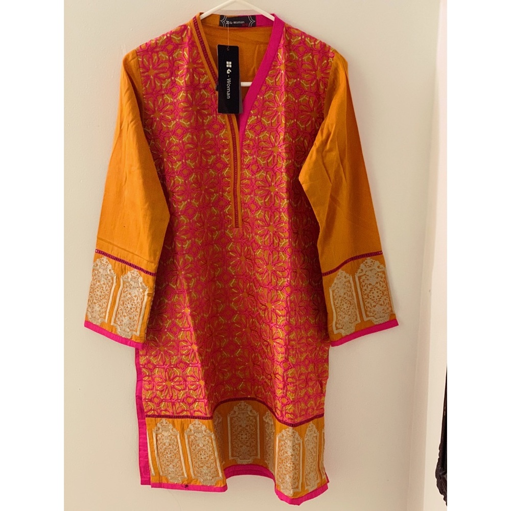 Gul Ahmed Pakistani Embroidered Top